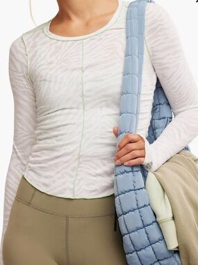 FP Movement Right on Run Long Sleeve Jacquard Top